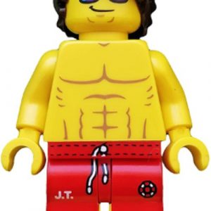 col185 - Lifeguard, Series 12 (Minifigure Only without Stand and Accessories)