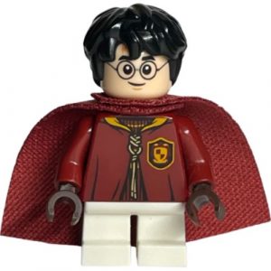hp138 - Harry Potter - Dark Red Quidditch Uniform with Cape, White Short Legs